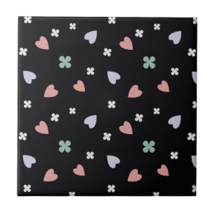 Schattig Shamrock Harten Lucky Love Patroon Tegeltje