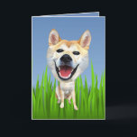 Schattig Shiba Inu Dog Wenskaart Feestdagen Kaart<br><div class="desc">Ik ben een enorm dierenvriend en ik pleit voor hen en creeer kunst/cartoon is mijn passie. Als je wilt dat je hond in deze cartoon mode Zazzle producten van je keuze aanbrengt, stuur dan een bericht via Zazzle, of stuur me een e-mail op julieartwork4@gmail.com en dat doe ik graag voor...</div>