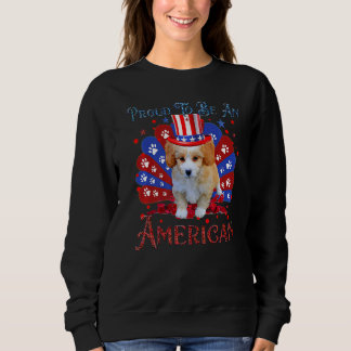 Schattig Shih Poo Amerikaanse vlag Gelukkig 4th va Trui