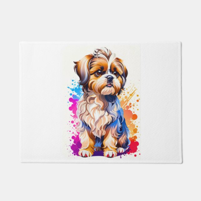 Schattig Shih Tzu Deurmat (Voorkant)