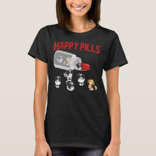 Schattig Shih Tzu Happy Pills Puppy Eigenaar Produ T-shirt