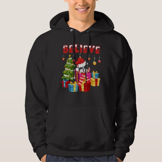 Schattig Shih Tzu Kerstmis Hoodie (Voorkant)