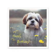 Schattig Shih Tzu Paper Napkins