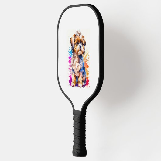 Schattig Shih Tzu Pickleball Paddle (Links)