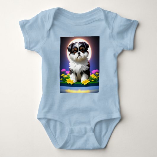Schattig Shih Tzu Romper (Voorkant)