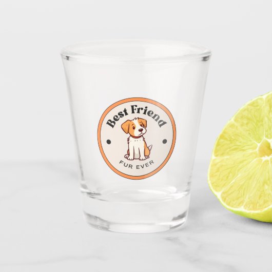 SCHATTIG! Shot Glass - Beste Vriend Bont Ooit - Pu Glas (Voorkant)