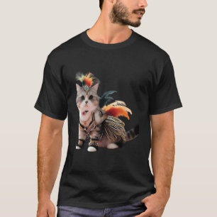 Schattig Show Meisje Kat Fun Kitty Entertainer T-shirt