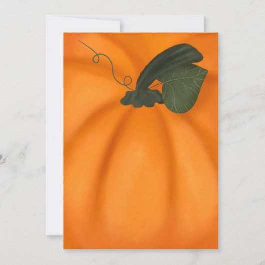 Schattig sinaasappel kleine pompoen herfst baby sh kaart (Achterkant)