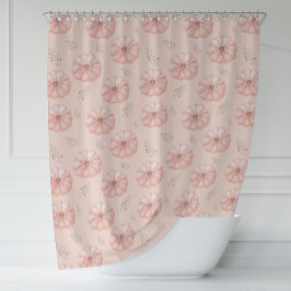 Schattig Sinaasappel Waterverf pompoen Herfst douc Douchegordijn