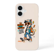 Schattig skateboard kat graffiti streetwear cartoo
