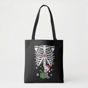Schattig Skelet Baby Kerst Zwangerschap Moeder  Tote Bag