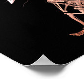 Schattig Skelet En Spoken Halloween Poster (Hoek)