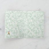 Schattig skelet schoonmaakster bezem & emmer kaart (Binnen)