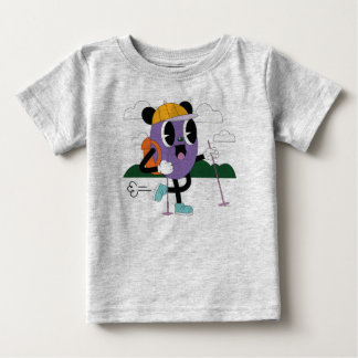 “Schattig ski-avontuur – Leuk winter stripfiguur