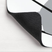 schattig skibunny sneeuwskiën muismat (Hoek)