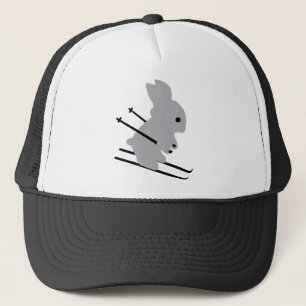 schattig skibunny sneeuwskiën trucker pet
