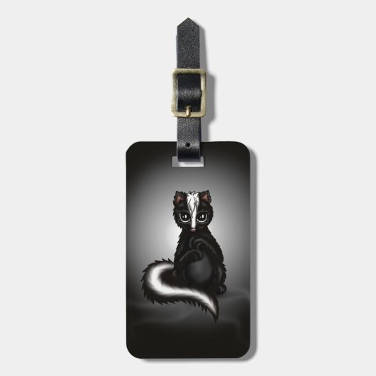 schattig Skunk Bagagelabel (Voorkant verticaal)