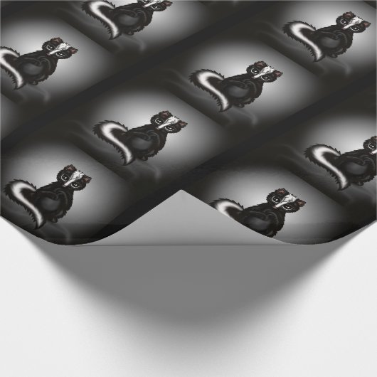 schattig Skunk Cadeaupapier (Hoek)