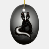 schattig Skunk Keramisch Ornament (Voorkant)