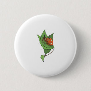 schattig slapend lieve lieveheersbeestje ronde button 5,7 cm