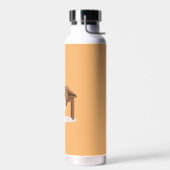 Schattig Sleepy Studeren Luiaard Waterfles (Links)