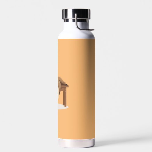 Schattig Sleepy Studeren Luiaard Waterfles (Links)