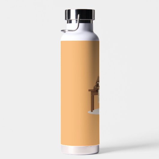 Schattig Sleepy Studeren Luiaard Waterfles (Rechts)