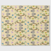 Schattig sleufpatroon cadeaupapier (Vlak)