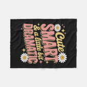 Schattig Slim Dramatisch Grappig Glimlach Bloem Te Fleece Deken (Voorkant (Horizontaal))