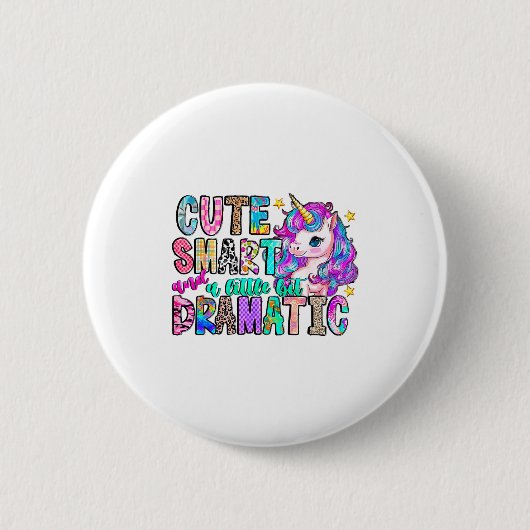 Schattig Slim En Een Beetje Dramatisch Grappige Ee Ronde Button 5,7 Cm (Voorkant)