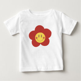 Schattig Smiley Bloem Retro Esthetiek Gelukkig Gez