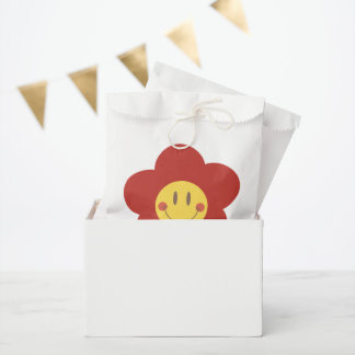 Schattig Smiley Bloem Retro Esthetiek Gelukkig Gez Bedankzakje