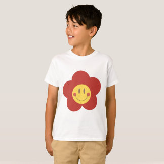 Schattig Smiley Bloem Retro Esthetiek Gelukkig Gez T-shirt