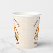 Schattig S'more kampvuur 1e verjaardag papieren be Papieren Bekers (Rechts)