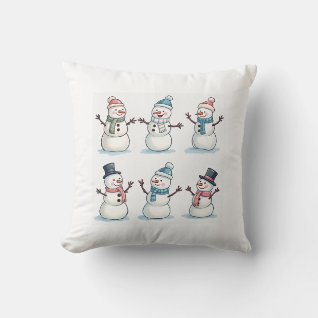 schattig sneeuwkussen kussen (Voorkant)