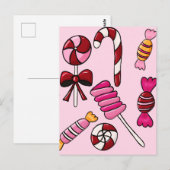 Schattig Snoep Briefkaart (Voorkant / Achterkant)