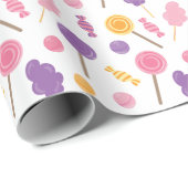 Schattig Snoep Cadeaupapier (Rol Hoek)