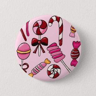 Schattig Snoep Ronde Button 5,7 Cm