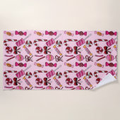 Schattig Snoep Strandlaken (Voorkant)