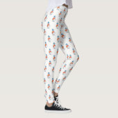 Schattig Snowman, Kerstmis Leggings (Rechts)