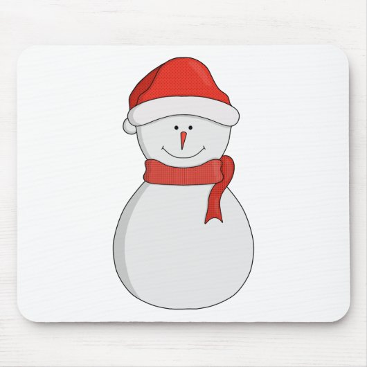 Schattig Snowman Muismat (Voorkant)