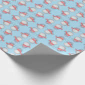 Schattig Snowman Pattern-pakpapier Cadeaupapier (Hoek)