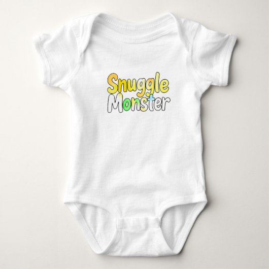 Schattig "Snuggle Monster" Romper (Voorkant)