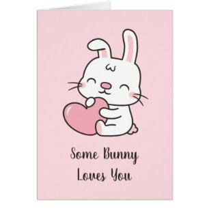 Schattig Some Bunny Loves You, Valentijnsdag Grapp