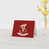 Schattig Spaans meisje met lang zwart haar  Kaart (Gele Bloem)