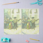 Schattig Spaans Motief decoupage en cadeauverpakki Tissuepapier (Craft)