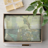 Schattig Spaans Motief decoupage en cadeauverpakki Tissuepapier (Geschenk)