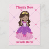 Schattig Spaans Prinsesje Roze Bedankt Briefkaart (Voorkant)