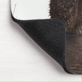 Schattig speciaal monogram otter Cute Muismat (Hoek)