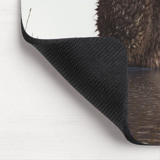 Schattig speciaal monogram otter Cute Muismat (Hoek)